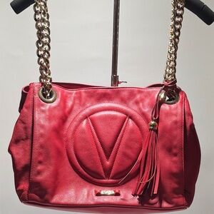 Valentino By Mario Valentino Red Shoulder Bag